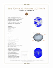 0.78 Ct. Sapphire from Ceylon (Sri Lanka) 3 D Scan Report