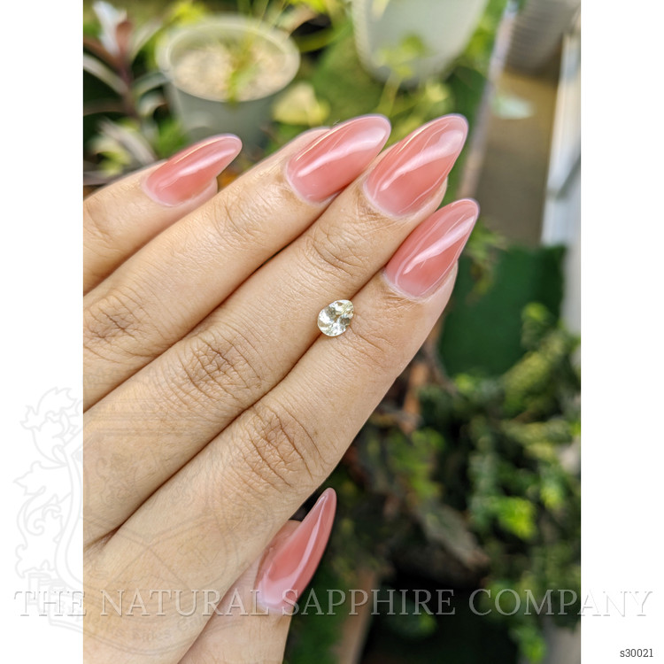 0.74 Ct. Yellow Sapphire from Ceylon (Sri Lanka)