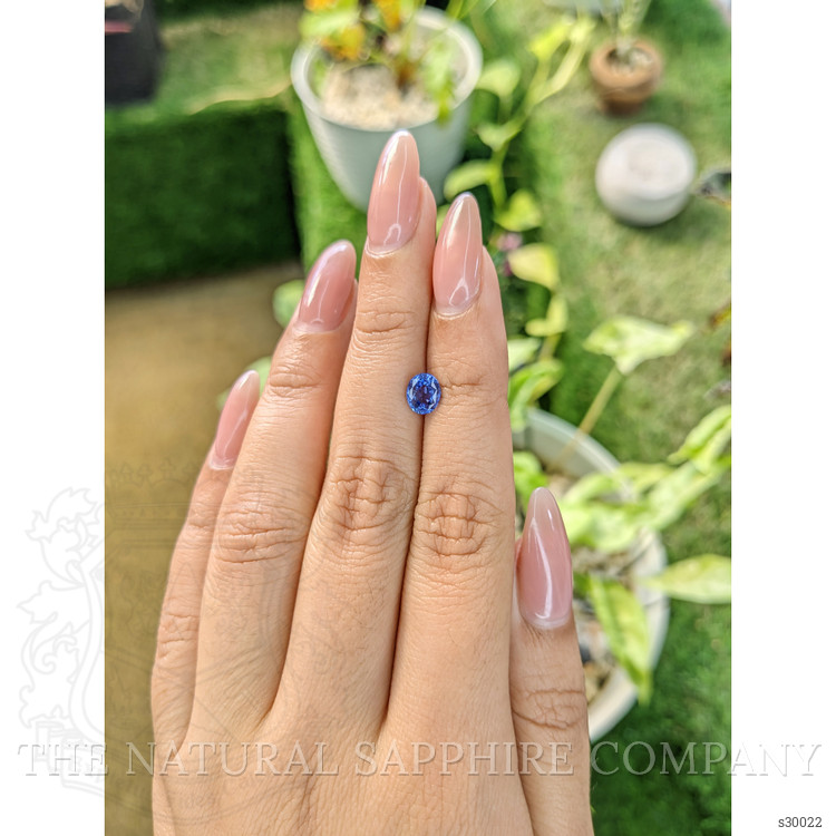 1.04 Ct. Blue Sapphire from Ceylon (Sri Lanka)
