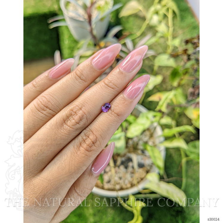 0.71 Ct. Pinkish Purple Sapphire from Ceylon (Sri Lanka)