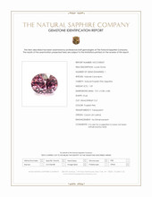 1.59 Ct. Purplish Pink Sapphire from Ceylon (Sri Lanka) Scan Report
