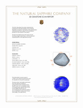 0.73 Ct. Grey Star Sapphire from Ceylon (Sri Lanka) 3 D Scan Report