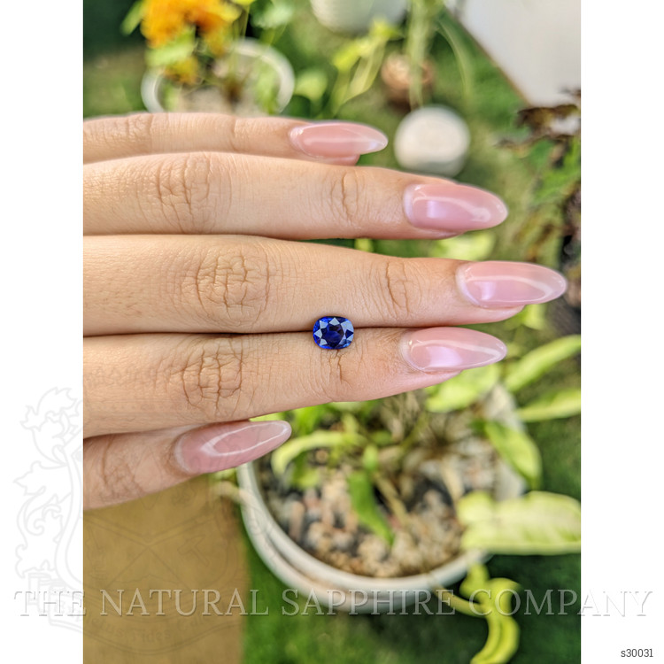 1.20 Ct. Blue Sapphire from Ceylon (Sri Lanka)