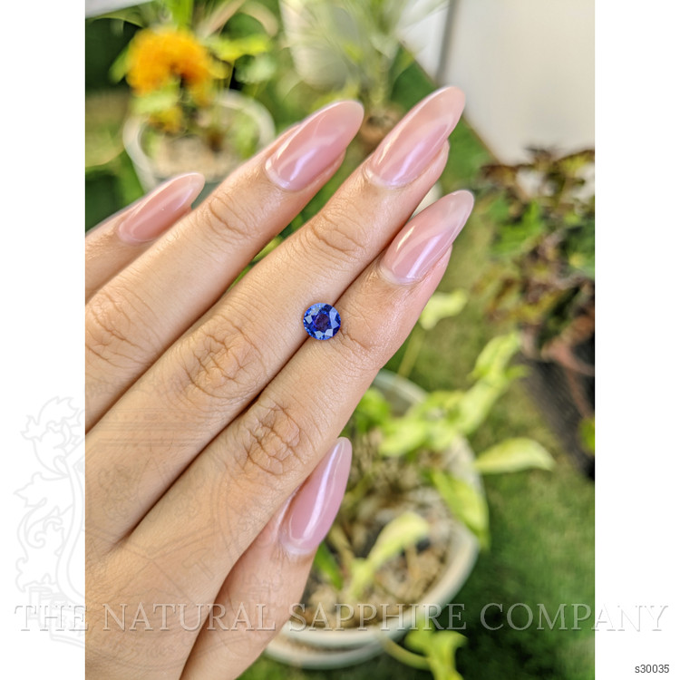1.02 Ct. Blue Sapphire from Ceylon (Sri Lanka)
