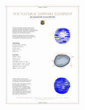 1.04 Ct. White Star Sapphire from Ceylon (Sri Lanka) 3 D Scan Report