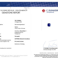 5.62 Ct. Blue Sapphire from Ceylon (Sri Lanka) Scan Report