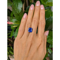 5.62 Ct. Blue Sapphire from Ceylon (Sri Lanka) Life Style