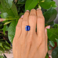 5.62 Ct. Blue Sapphire from Ceylon (Sri Lanka) Life Style