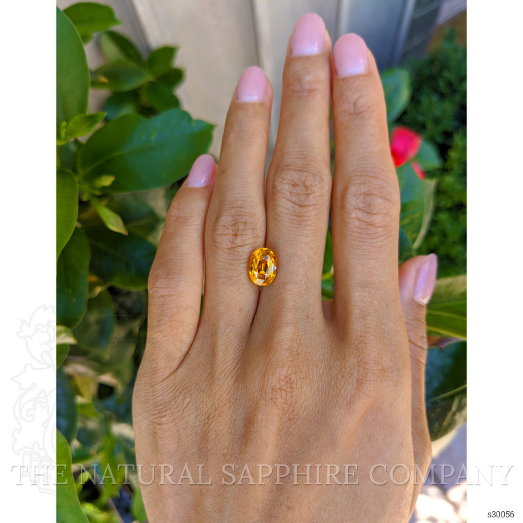 3.03 Ct. Orange Sapphire from Ceylon (Sri Lanka)