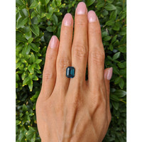 5.06 Ct. Green Sapphire from Madagascar Life Style