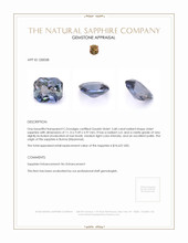 5.68 Ct. Violet Sapphire from Burma (Myanmar) Appraisal