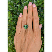 9.98 Ct. Green Sapphire from Madagascar Life Style