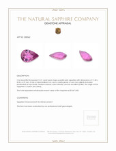 3.50 Ct. Padparadscha Sapphire from Madagascar Appraisal