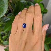 3.30 Ct. Blue Sapphire from Ceylon (Sri Lanka) Life Style