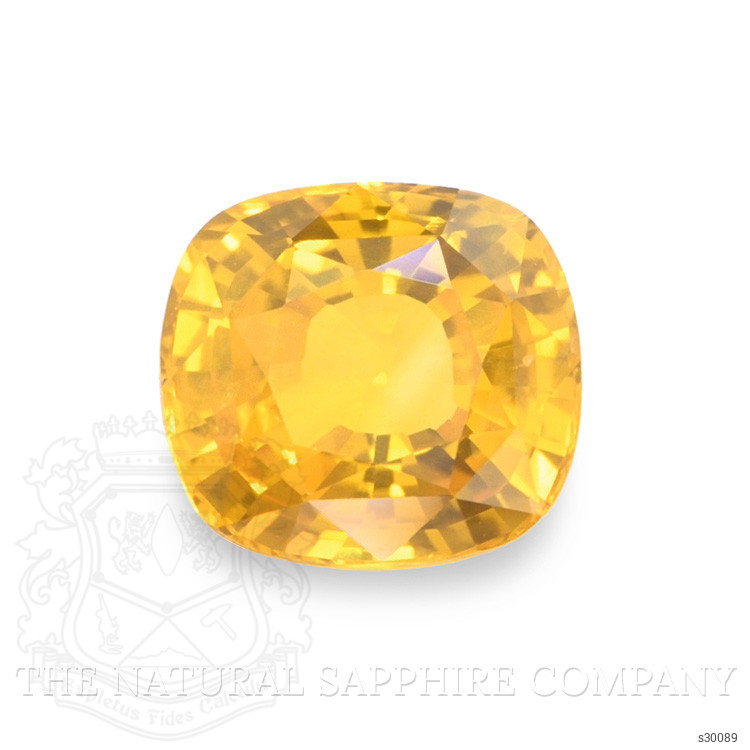 3.56 Ct. Orangish Yellow Sapphire from Ceylon (Sri Lanka)