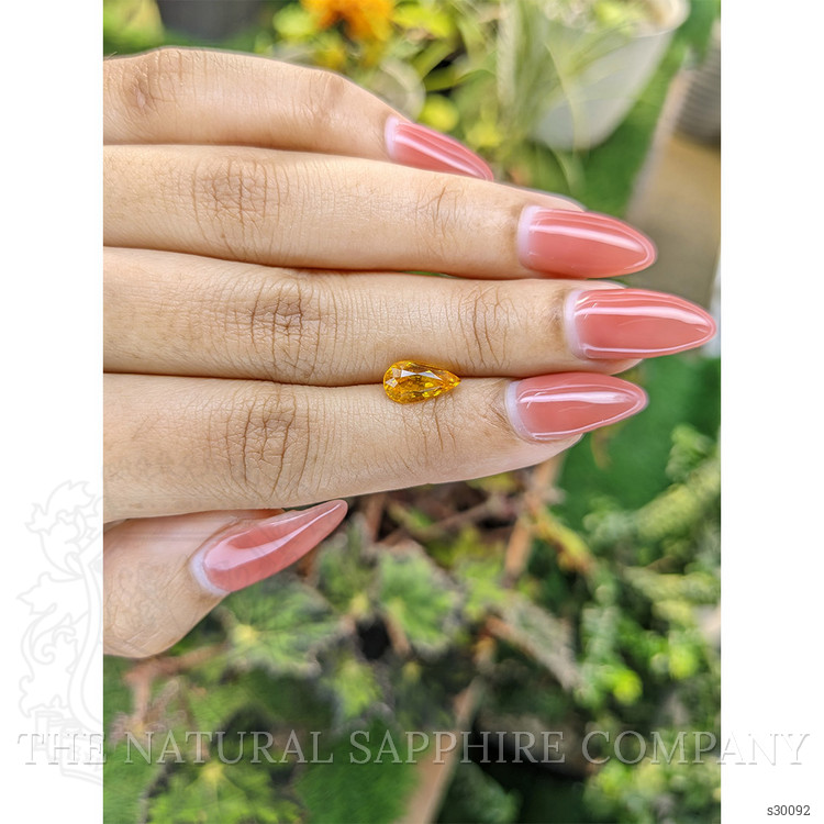 2.00 Ct. Yellowish Orange Sapphire from Ceylon (Sri Lanka)