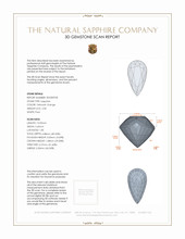 2.00 Ct. Yellowish Orange Sapphire from Ceylon (Sri Lanka) 3 D Scan Report