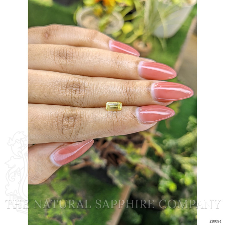 0.96 Ct. Yellow Sapphire from Ceylon (Sri Lanka)