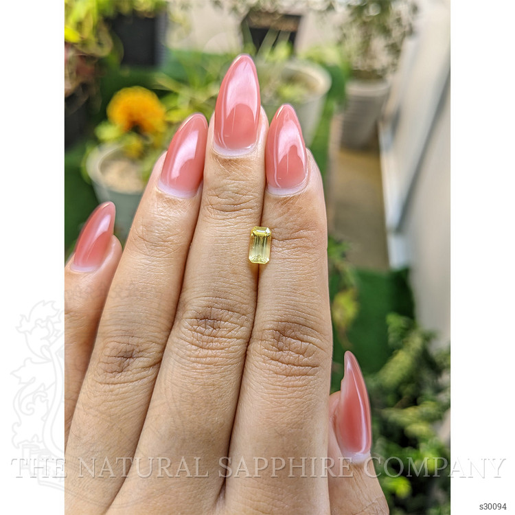 0.96 Ct. Yellow Sapphire from Ceylon (Sri Lanka)