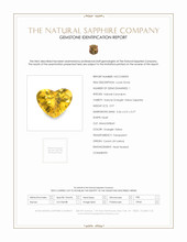 0.97 Ct. Orangish Yellow Sapphire from Ceylon (Sri Lanka) Scan Report