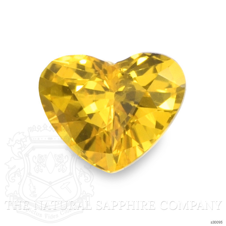 0.97 Ct. Orangish Yellow Sapphire from Ceylon (Sri Lanka)