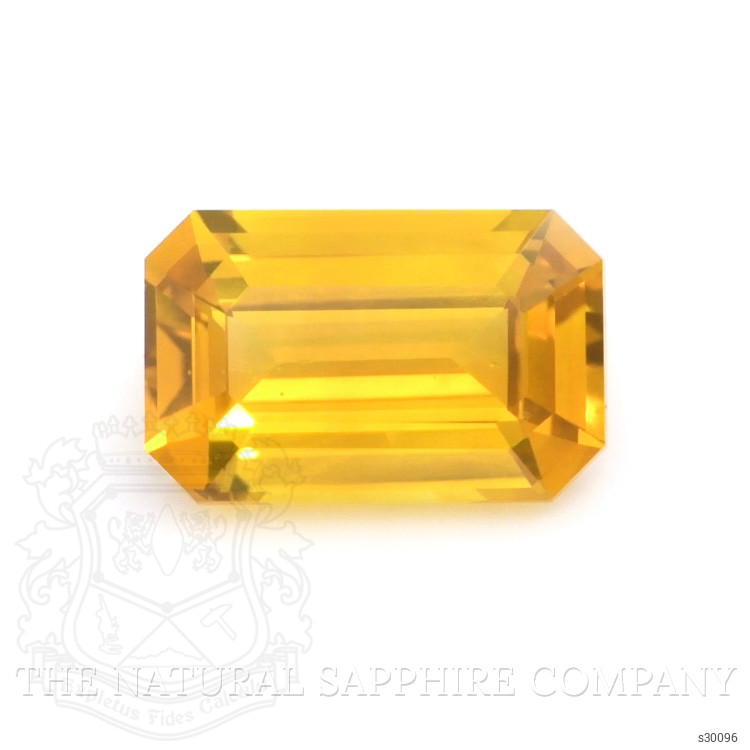 1.18 Ct. Orangish Yellow Sapphire from Ceylon (Sri Lanka)