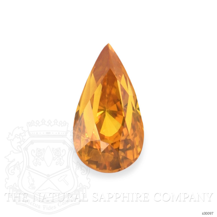 1.62 Ct. Yellowish Orange Sapphire from Ceylon (Sri Lanka)