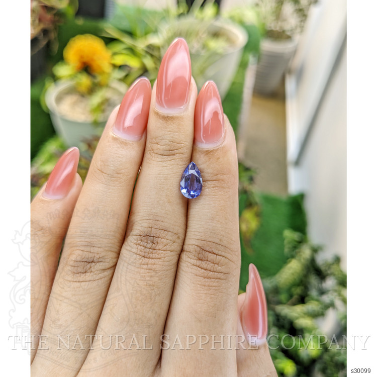 2.18 Ct. Violet Sapphire from Ceylon (Sri Lanka)
