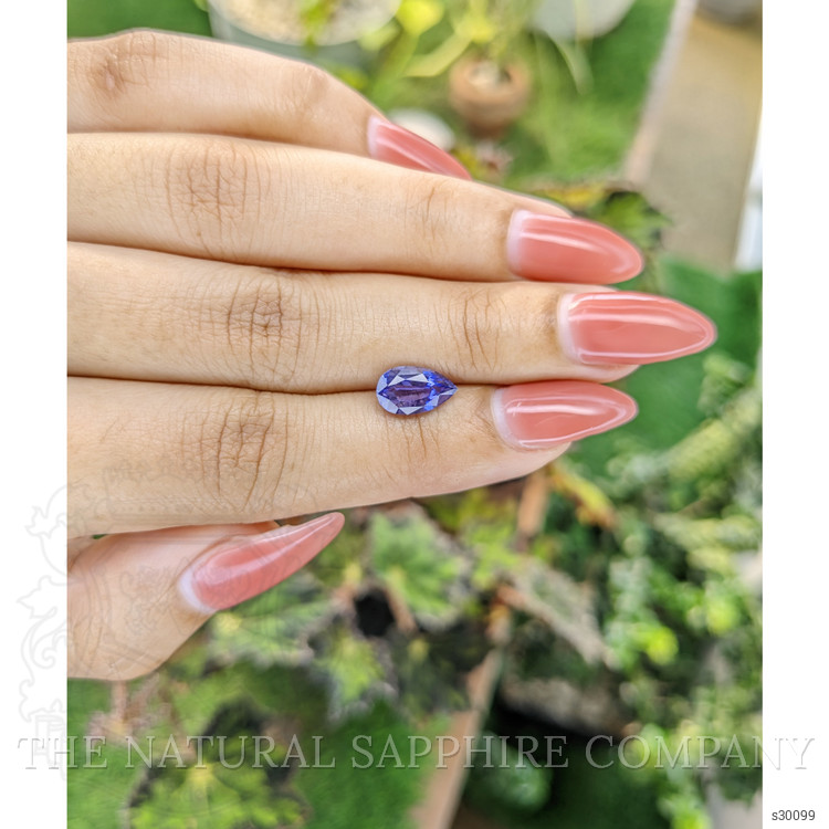 2.18 Ct. Violet Sapphire from Ceylon (Sri Lanka)