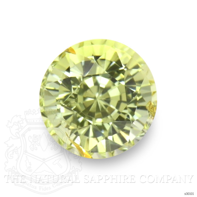1.08 Ct. Greenish Yellow Sapphire from Ceylon (Sri Lanka)