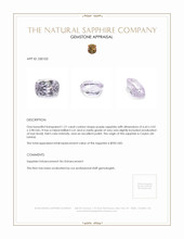 1.21 Ct. Purple Sapphire from Ceylon (Sri Lanka) Appraisal