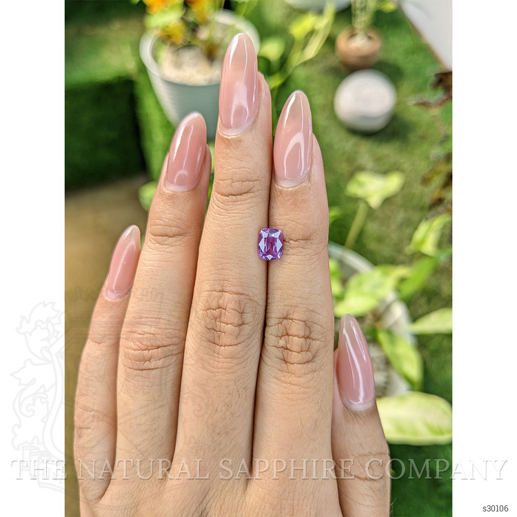 0.97 Ct. Pinkish Purple Sapphire from Ceylon (Sri Lanka)
