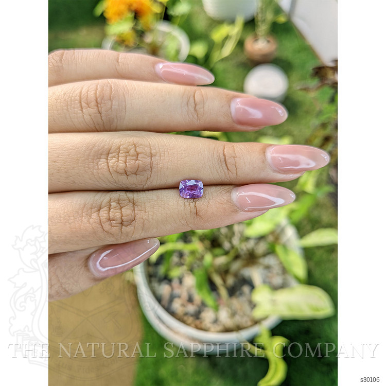 0.97 Ct. Pinkish Purple Sapphire from Ceylon (Sri Lanka)