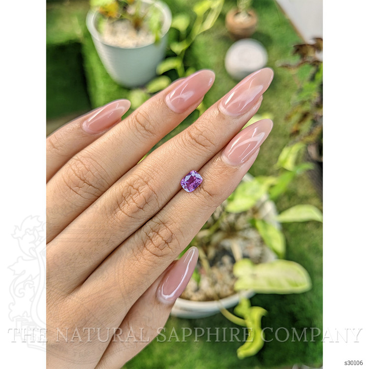 0.97 Ct. Pinkish Purple Sapphire from Ceylon (Sri Lanka)