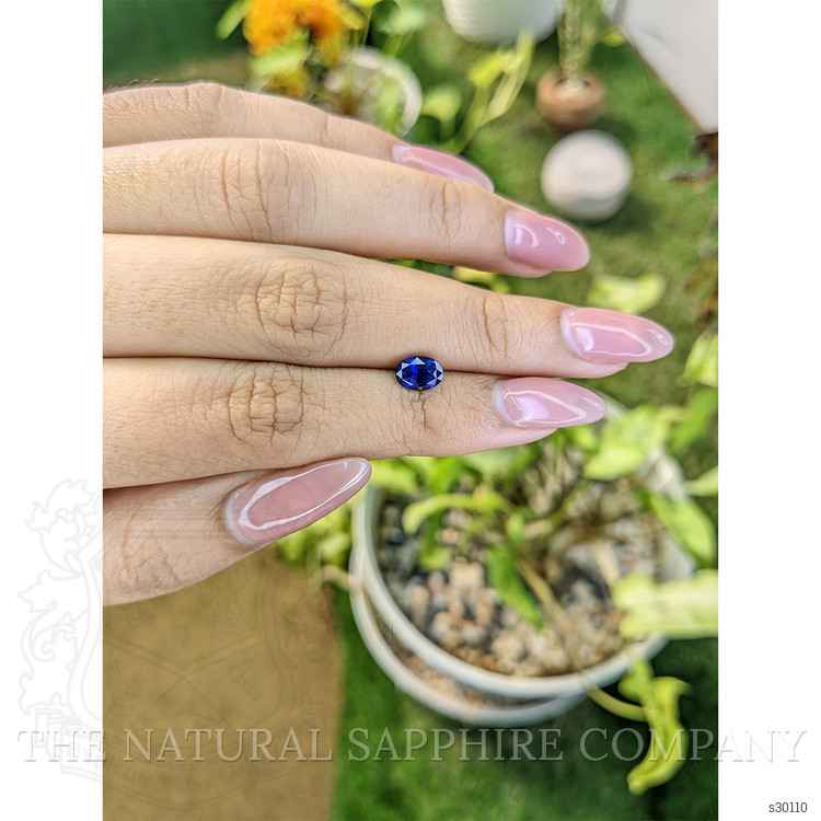 1.34 Ct. Blue Sapphire from Ceylon (Sri Lanka)