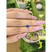 0.98 Ct. Blue Sapphire from Ceylon (Sri Lanka) Life Style