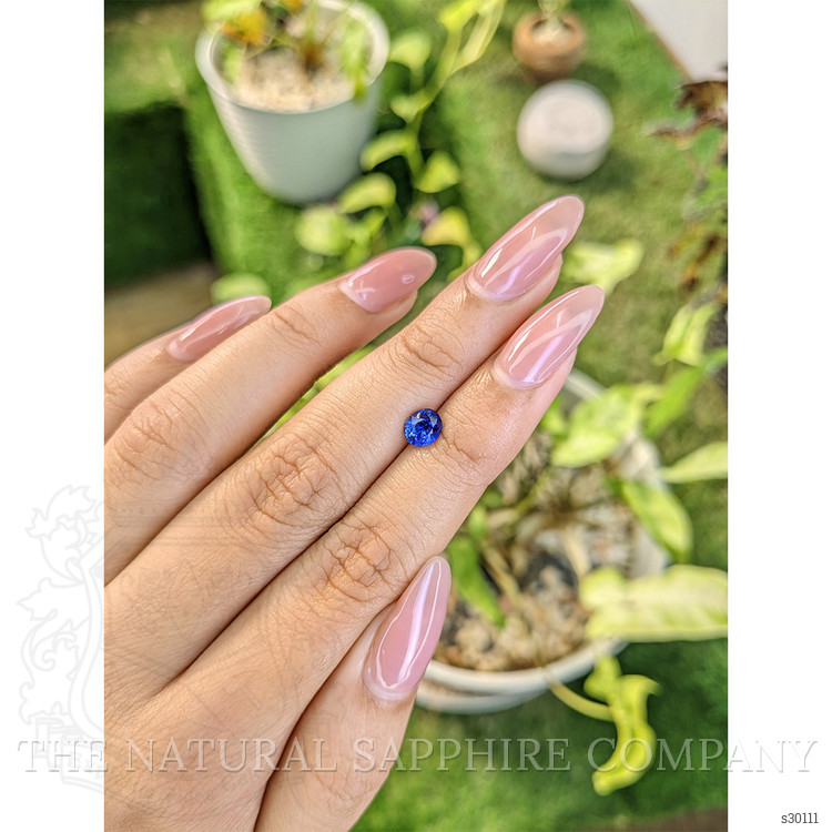 0.98 Ct. Blue Sapphire from Ceylon (Sri Lanka)