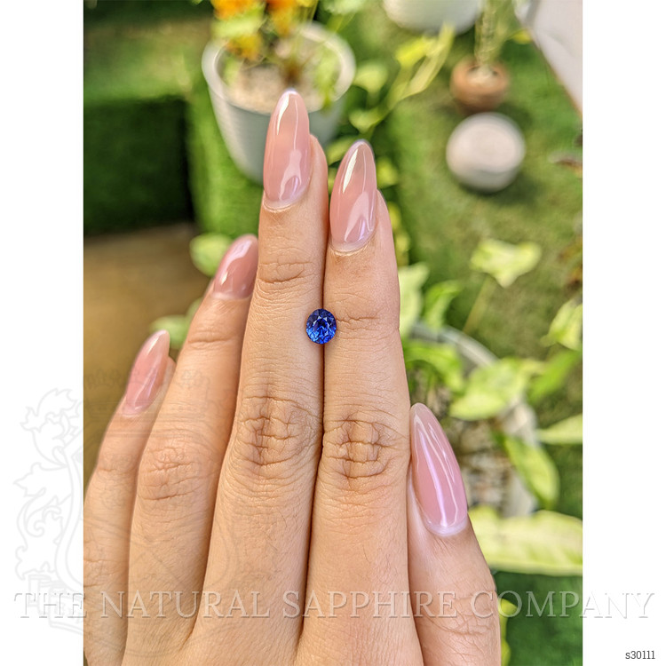 0.98 Ct. Blue Sapphire from Ceylon (Sri Lanka)