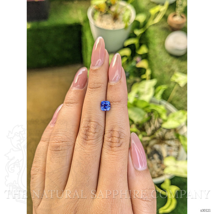 1.28 Ct. Blue Sapphire from Ceylon (Sri Lanka)