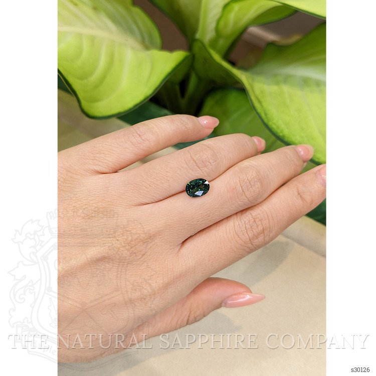 2.08 Ct. Green Sapphire from Ceylon (Sri Lanka)
