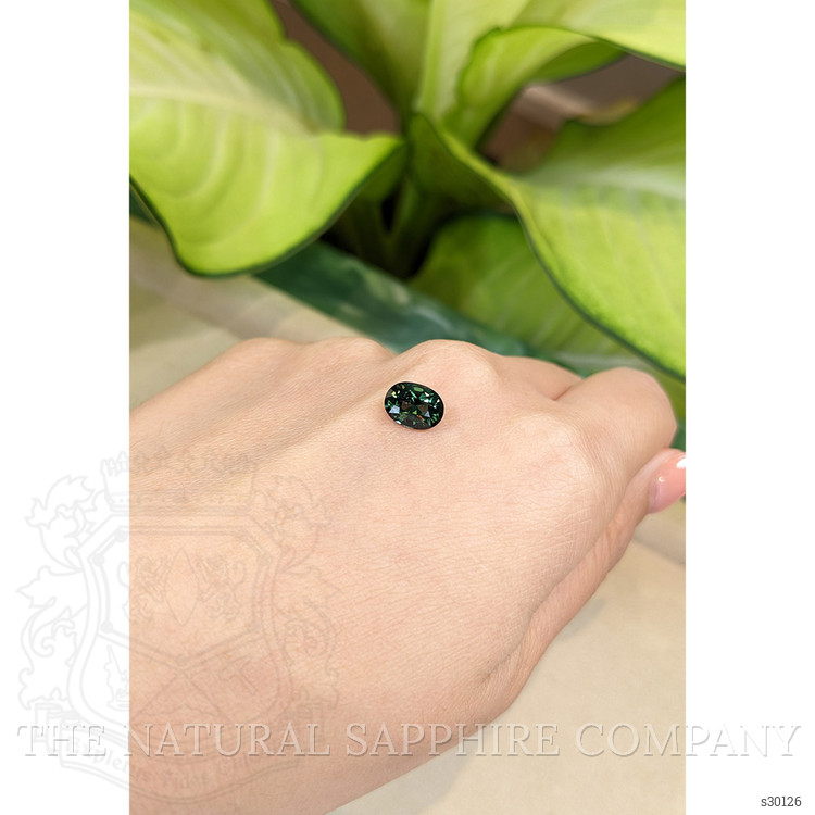 2.08 Ct. Green Sapphire from Ceylon (Sri Lanka)