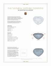 1.32 Ct. Blue Sapphire from Ceylon (Sri Lanka) 3 D Scan Report