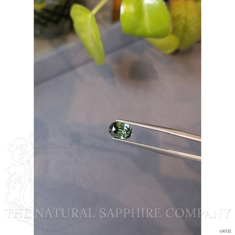 2.58 Ct. Yellowish Green Sapphire from Ceylon (Sri Lanka)