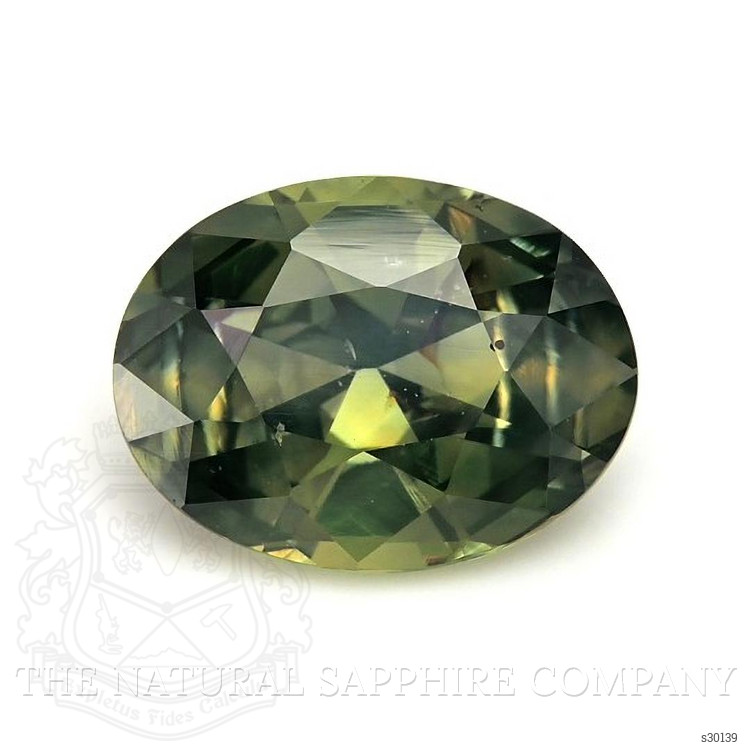 2.64 Ct. Yellowish Green Sapphire from Ceylon (Sri Lanka)