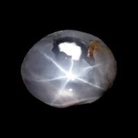 0.86 Ct. Grey Star Sapphire from Ceylon (Sri Lanka) Video
