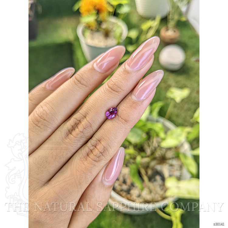 1.06 Ct. Pinkish Purple Sapphire from Ceylon (Sri Lanka)