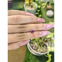 1.06 Ct. Pinkish Purple Sapphire from Ceylon (Sri Lanka) Life Style