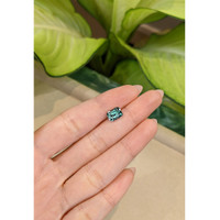 2.57 Ct. Bluish Green Sapphire from Ceylon (Sri Lanka) Life Style