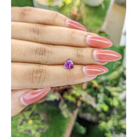 1.21 Ct. Purplish Pink Sapphire from Ceylon (Sri Lanka) Life Style