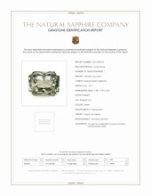 3.51 Ct. Green Sapphire from Ceylon (Sri Lanka) Scan Report